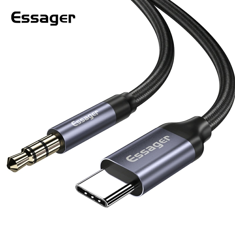 Essager Usb C To 3.5mm Aux Jac - Earphone Splitter Jack reseña y precio