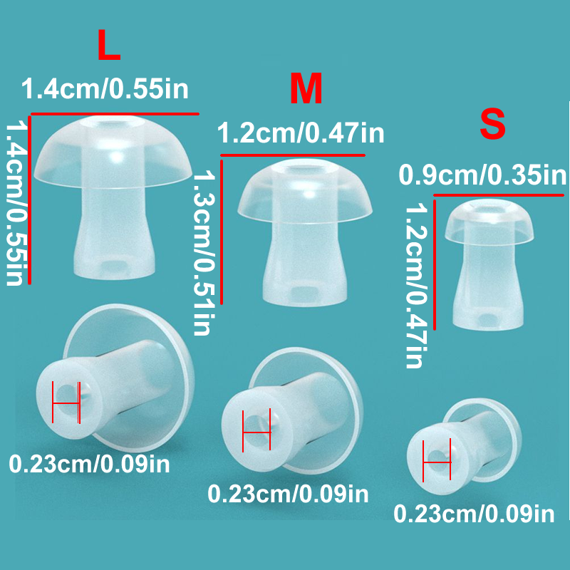 100pcs Ear Cap Cushion for Hea - Silicone Ear Tip Replacement reseña y precio