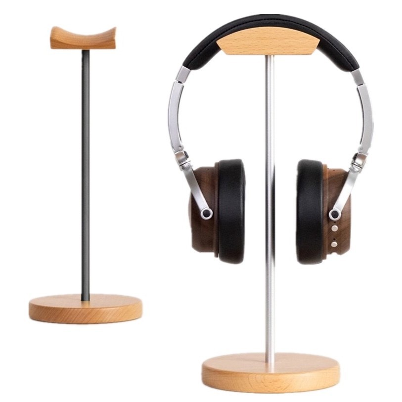 Black Walnut Wood & Aluminum H - Headphone Stand Desk reseña y precio