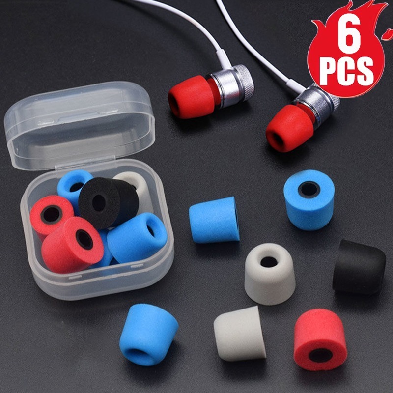 1-6Pair Soft Memory Foam Earbu - Earphone Foam Tip reseña y precio