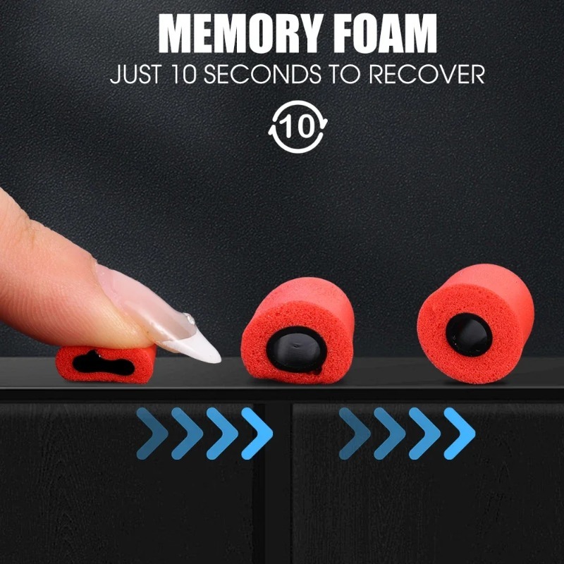 1-6Pair Soft Memory Foam Earbu - Earphone Foam Tip reseña y precio