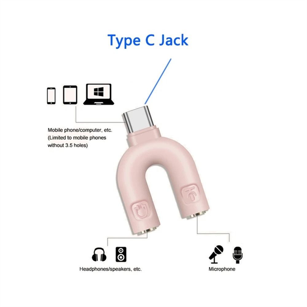 Adapter Microphone  Connector  - Earphone Splitter Jack reseña y precio
