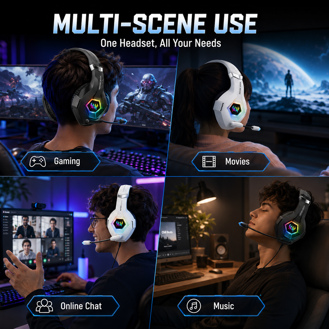 GS450 Wired Gaming Headset RGB - Gaming Headset Rgb reseña y precio