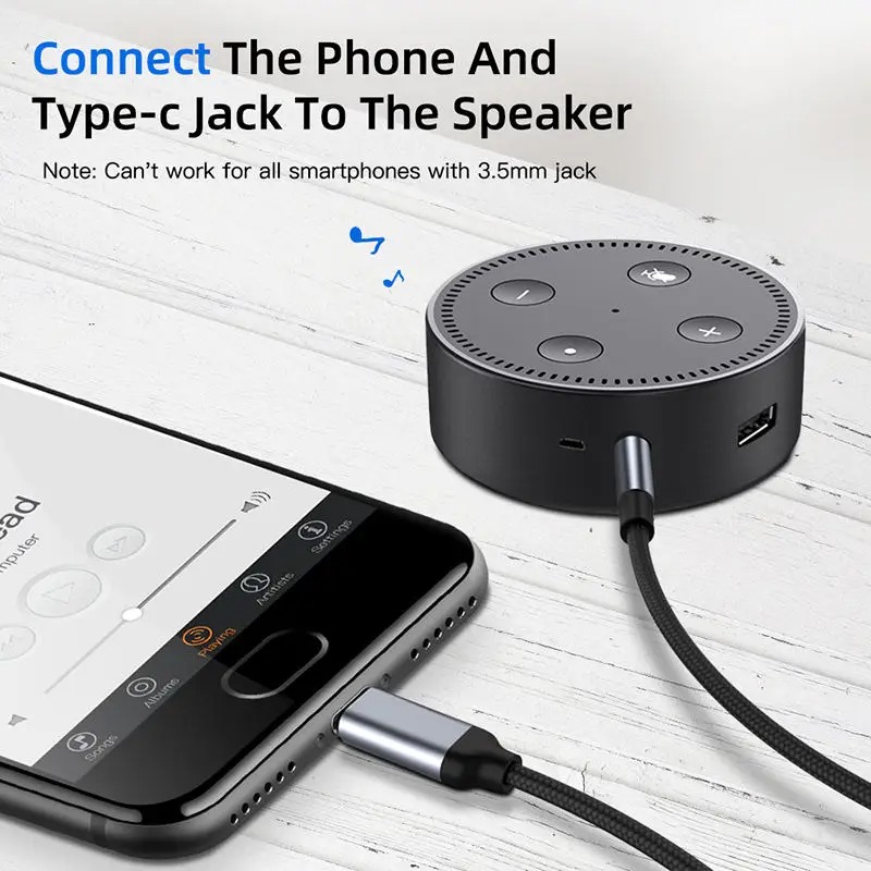 2m High Quality USB Type C to  - Cable Extension 3.5 reseña y precio