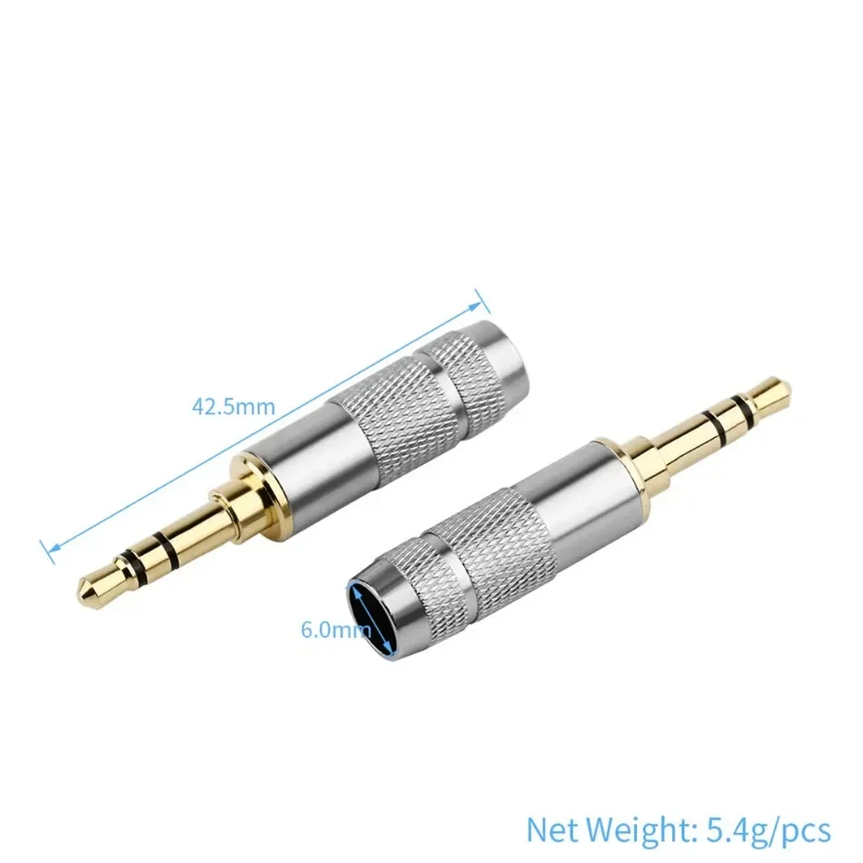 DIY 3.5mm Jacks Audio Plug 3 4 - Cable Extension 3.5 reseña y precio