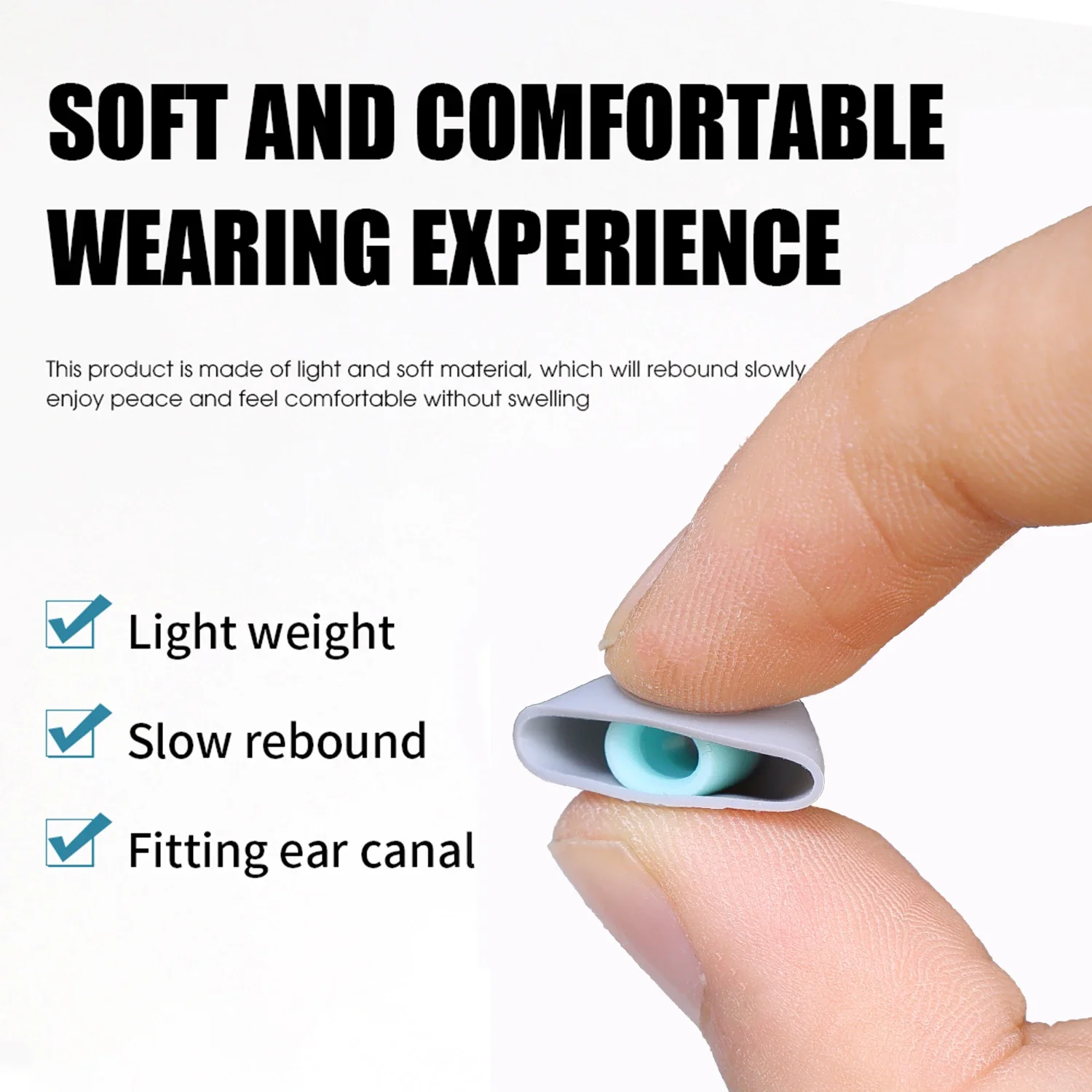 Noise Cancelling Earbuds Soft  - Silicone Ear Tip Replacement reseña y precio