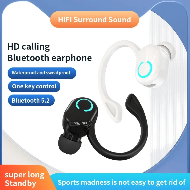 Bluetooth 5.2 Business Wireles - Sports Earphone Hook reseña y precio