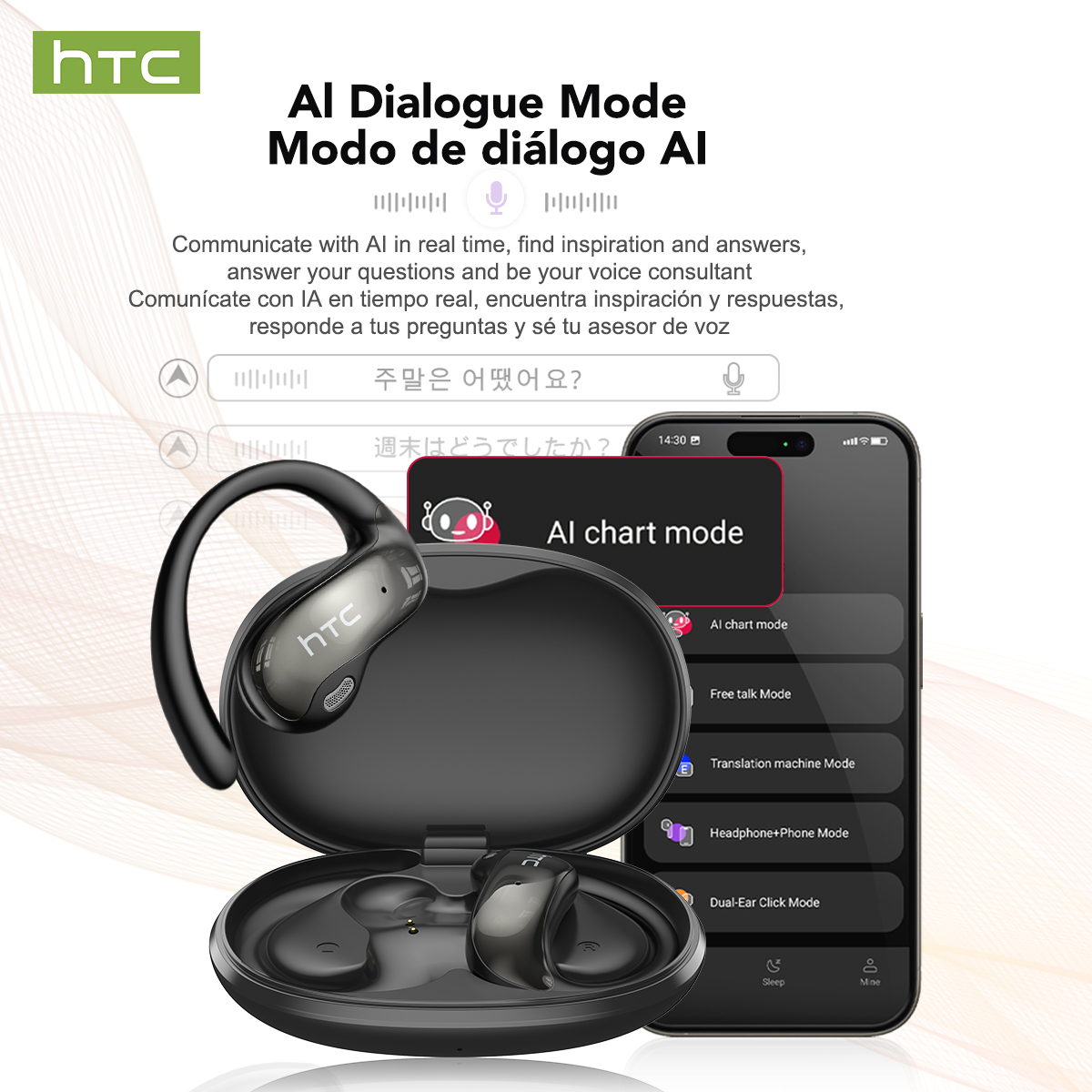 HTC NE19 Bluetooth Earphones A - Sports Earphone Hook reseña y precio
