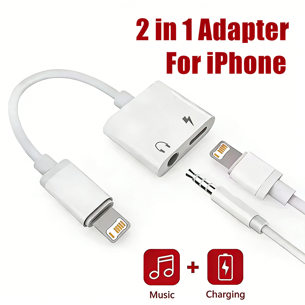 2 in 1 iOS to 3.5mm Jack Audio - Earphone Splitter Jack reseña y precio