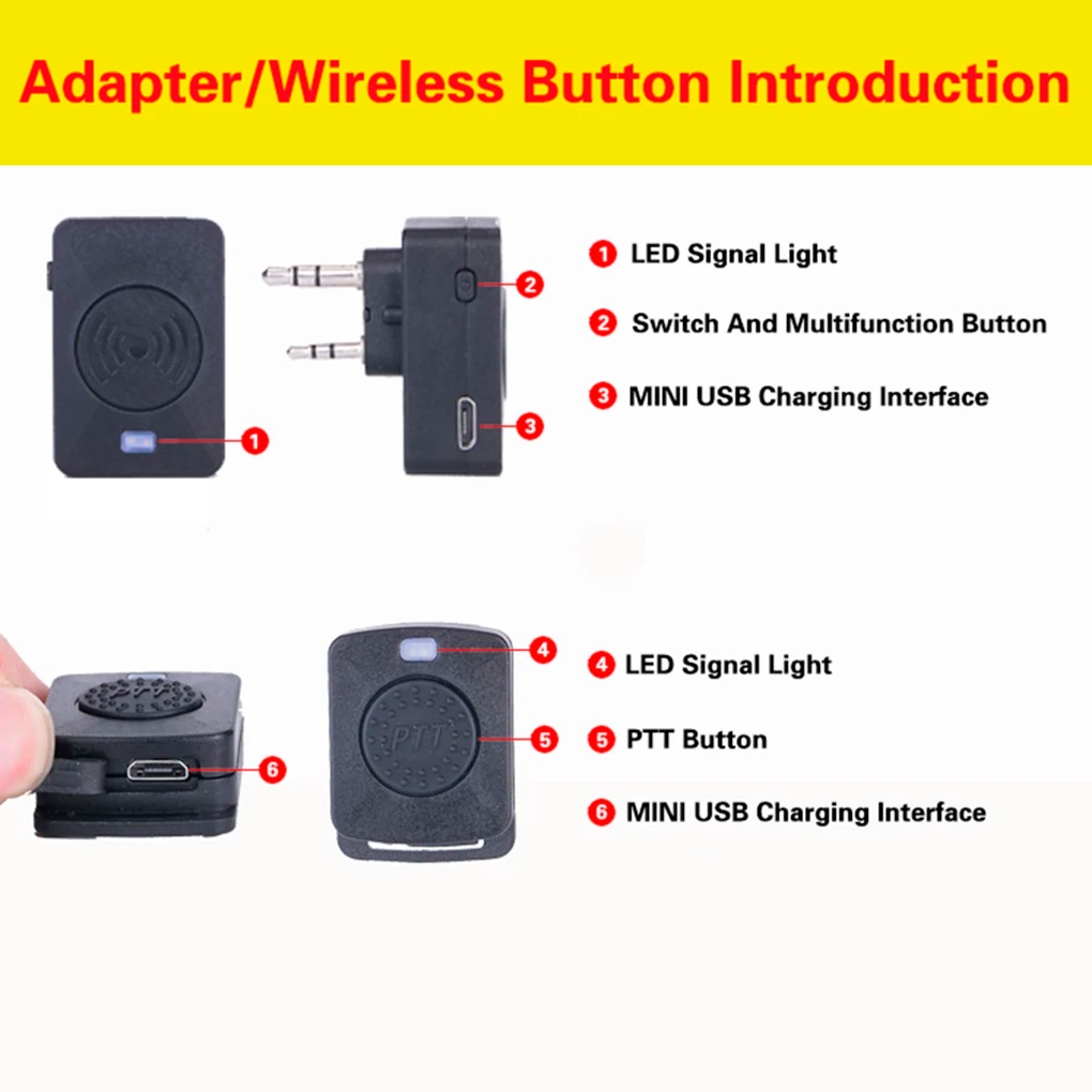 Walkie Talkie Wireless Headset - Bluetooth Headset On Ear reseña y precio