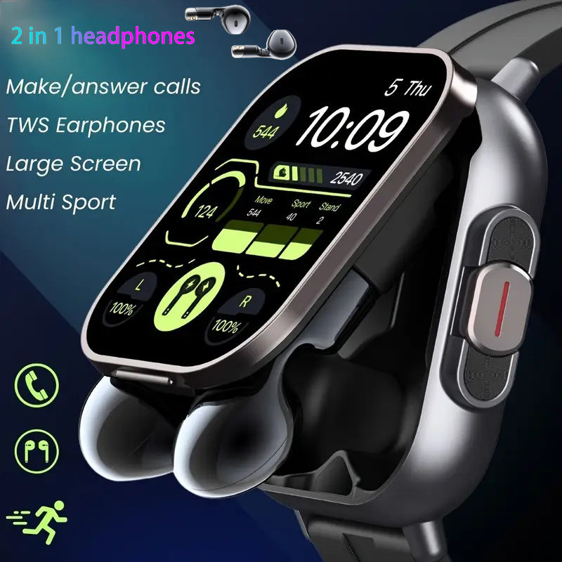 New TWS 2 in 1 Smart Watch wit - Earbuds Charging Case reseña y precio
