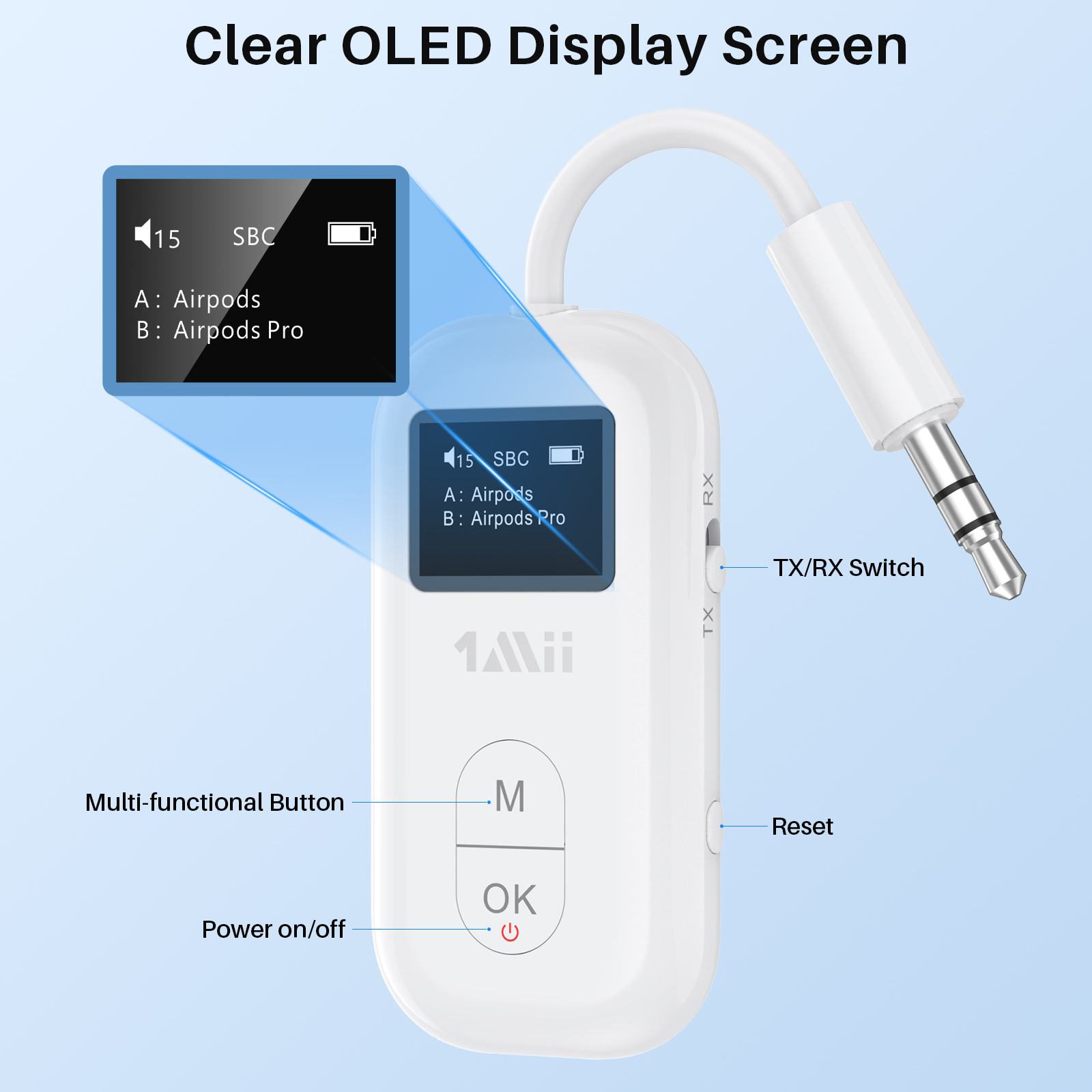 1Mii Airplane 3.5mm AUX Blueto - Bluetooth Adapter Receiver reseña y precio
