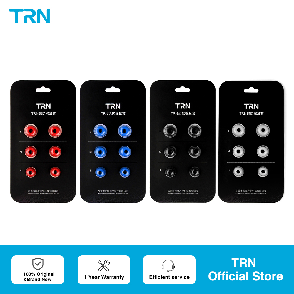 TRN 3Pairs (6pcs) Earphone Mem - Earphone Foam Tip reseña y precio