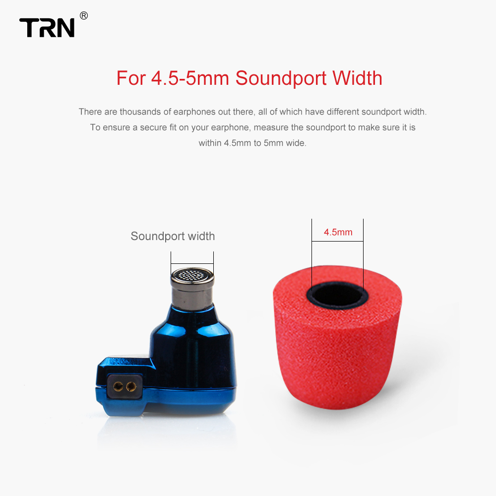 TRN 3Pairs (6pcs) Earphone Mem - Earphone Foam Tip reseña y precio