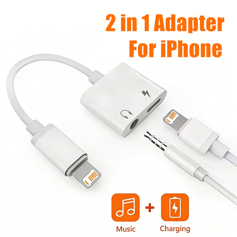2 in 1 iOS to 3.5mm Jack Audio - Earphone Splitter Jack reseña y precio