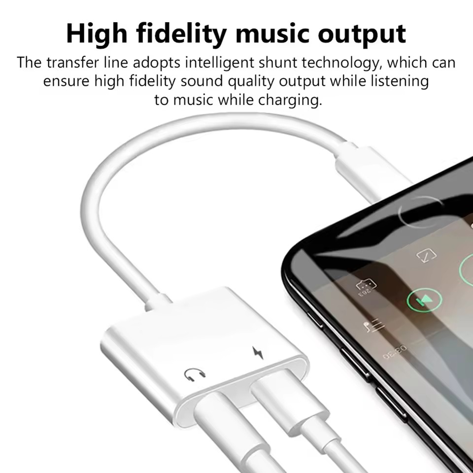 2 in 1 iOS to 3.5mm Jack Audio - Earphone Splitter Jack reseña y precio